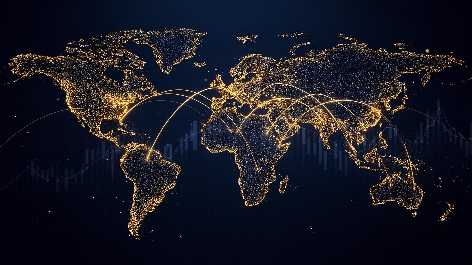 Global trade network visualization